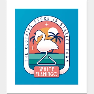 Starlet Town White Flamingo Posters and Art